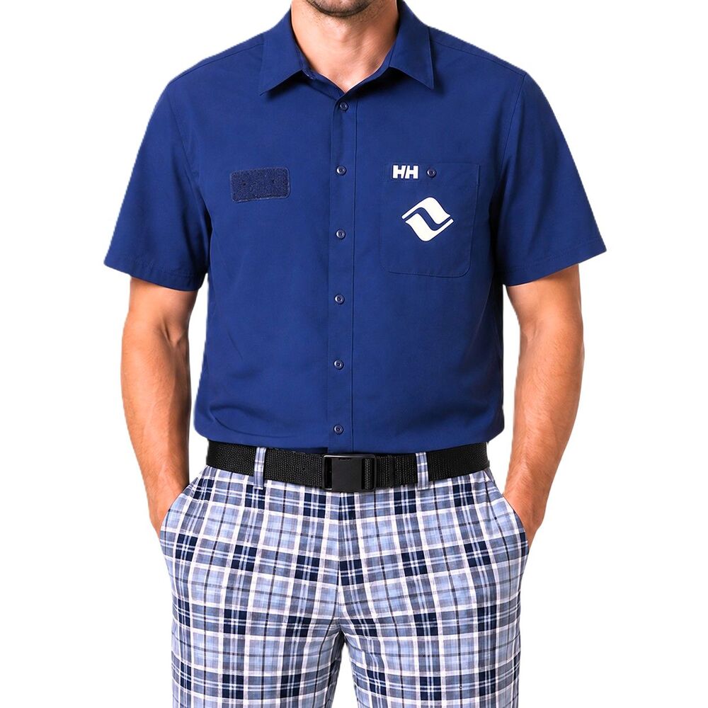 Helly Hansen Fox Shirt Men's Medium Ventilated Wicking Stretch Vail Resort Logo